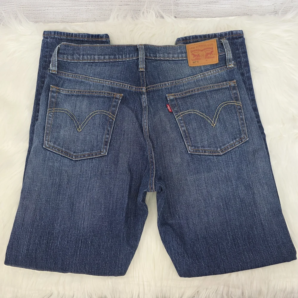 Levi's Men's Dark Blue Straight Leg Jeans